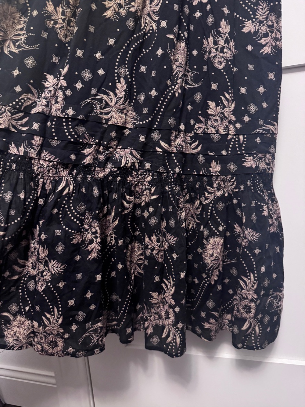 Free People Boho Golden Hour Maxi Dress Black Combo Small NWT - Picture 11 of 15